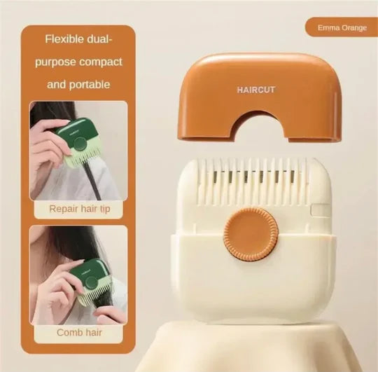 2 In 1 Hair Trimmer And Comb, Portable Hair Cutting Tools, Double Sided Stainless Steel Trimme