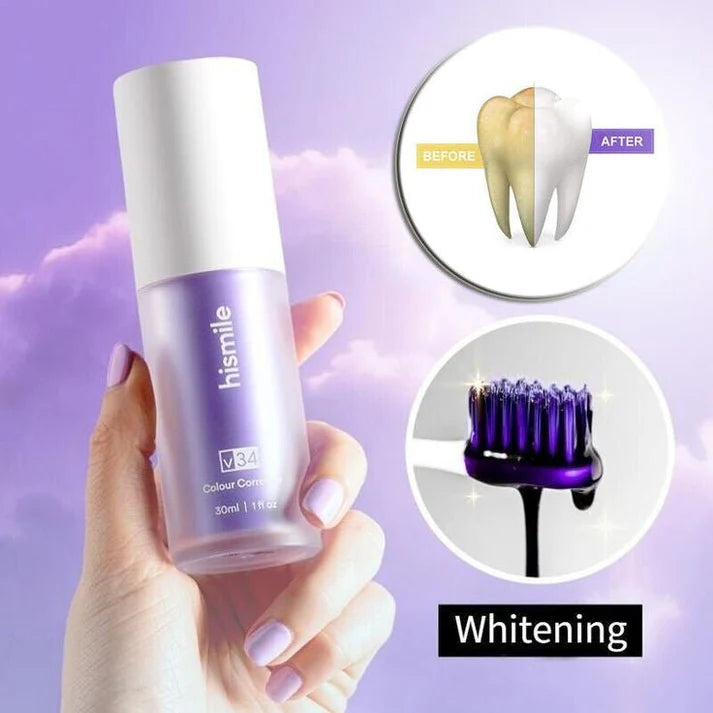 Hismile v34 Purple Teeth Whitening Toothpaste