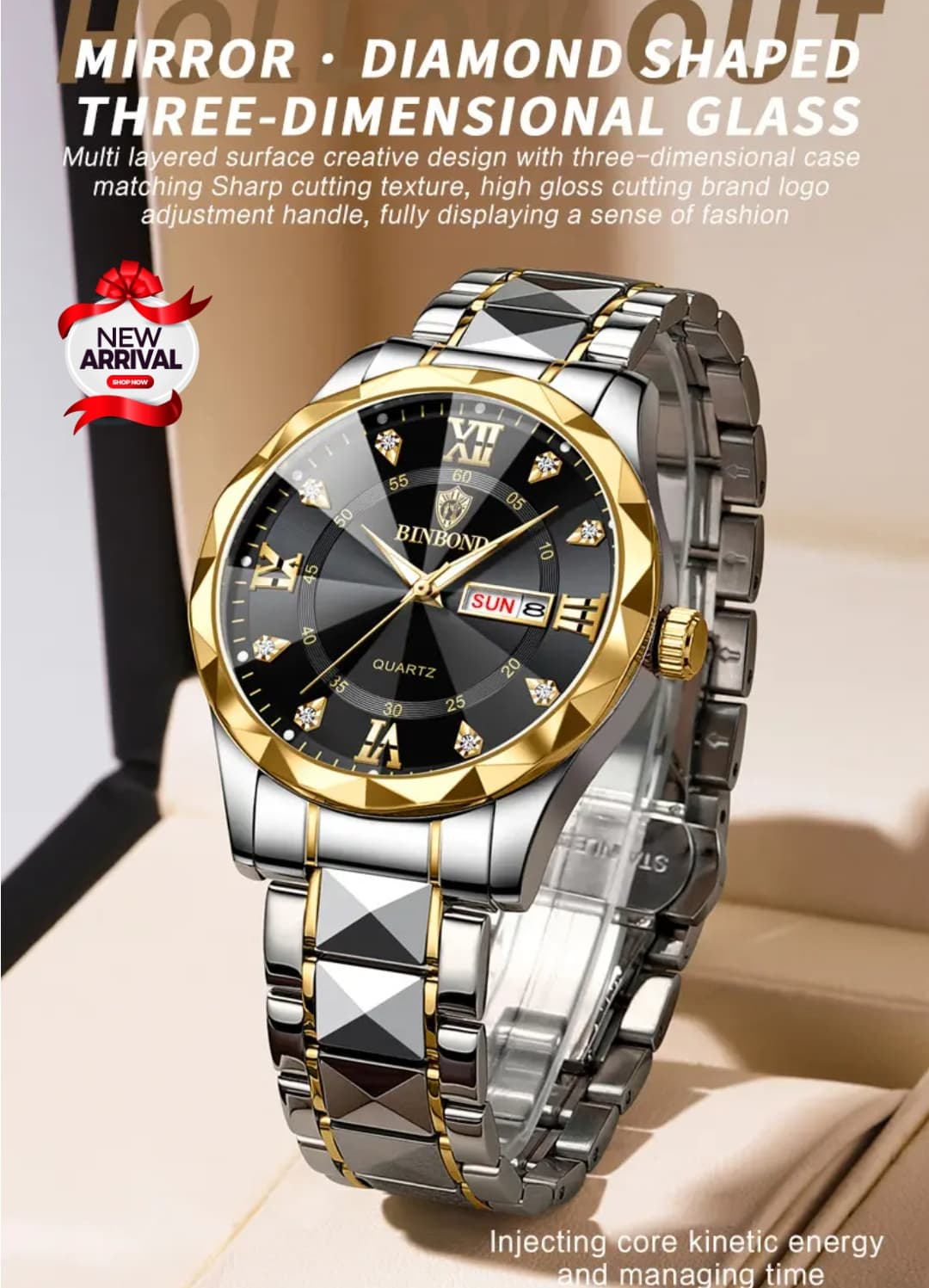 Experience luxury and precision with Binbond watches, crafted to elevate your style